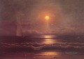 Sailing by Moonlight seascape Martin Johnson Heade